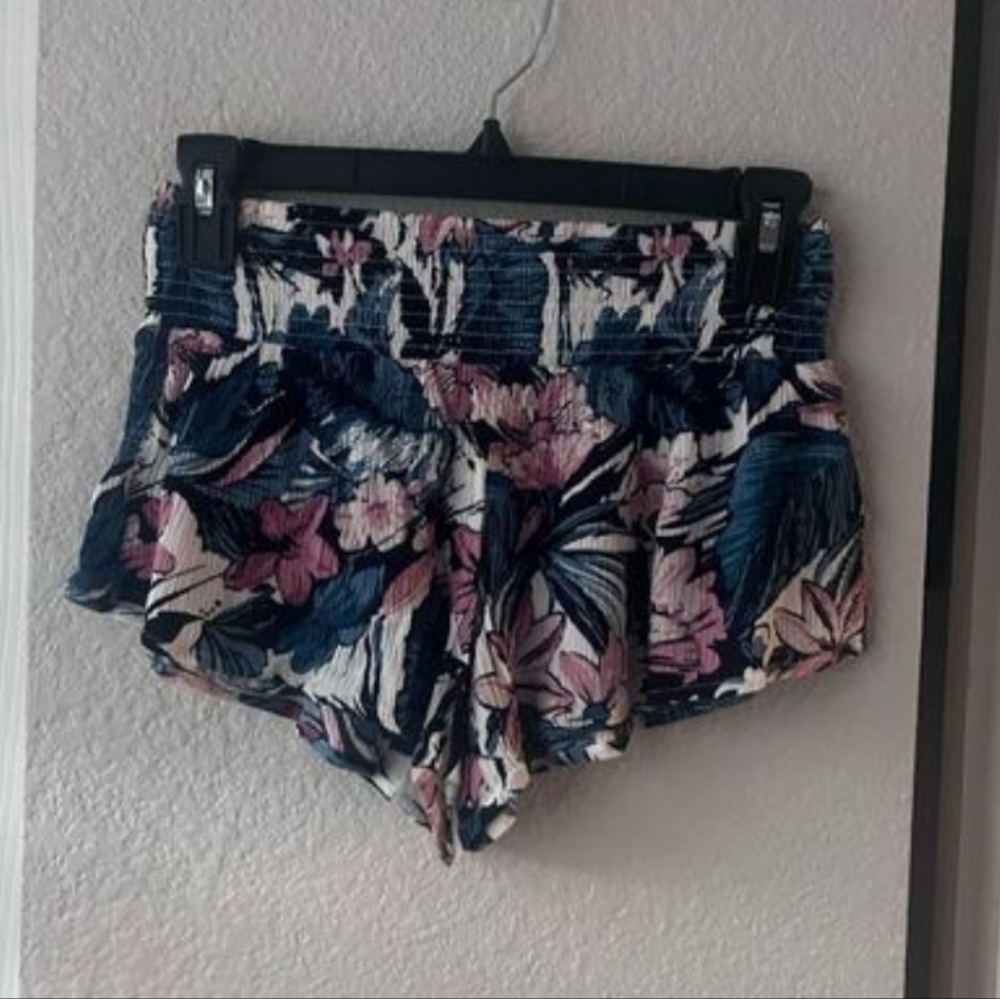 Spiritual Gangster Floral Blue & Pink Women’s Shorts